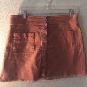 Burnt orange skirt Madewell!